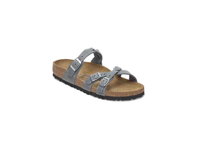 Birkenstock chaussures birkenstock franca braided basalt gray 