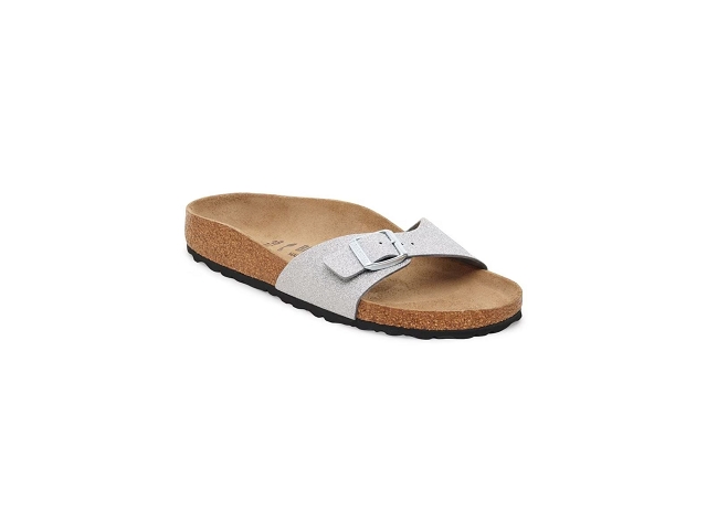 Birkenstock famille birkenstock madrid shiny glitter faded silver 