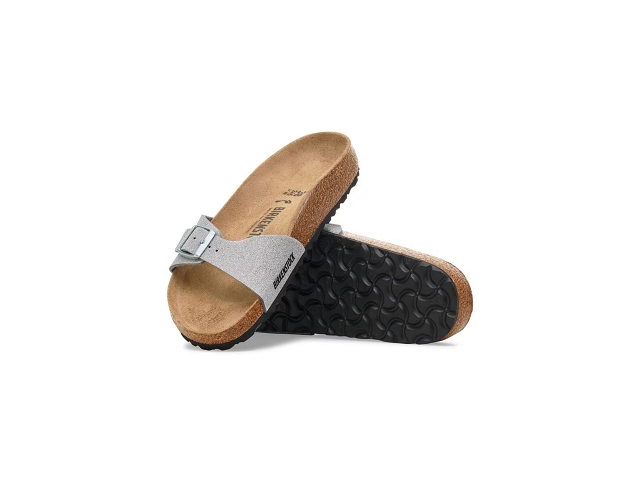 Birkenstock famille birkenstock madrid shiny glitter faded silver 9199601_2