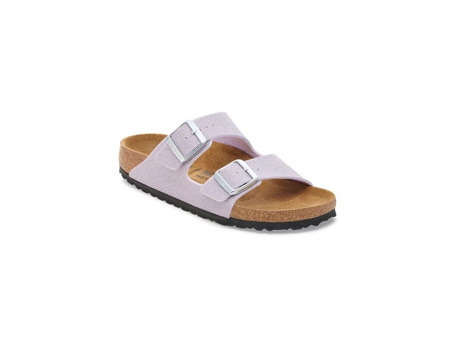 Birkenstock famille birkenstock arizona shiny glitter faded purple 