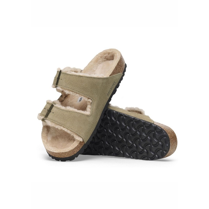 Birkenstock chaussures birkenstock arizona shearling cover sandcastle 9205701_4