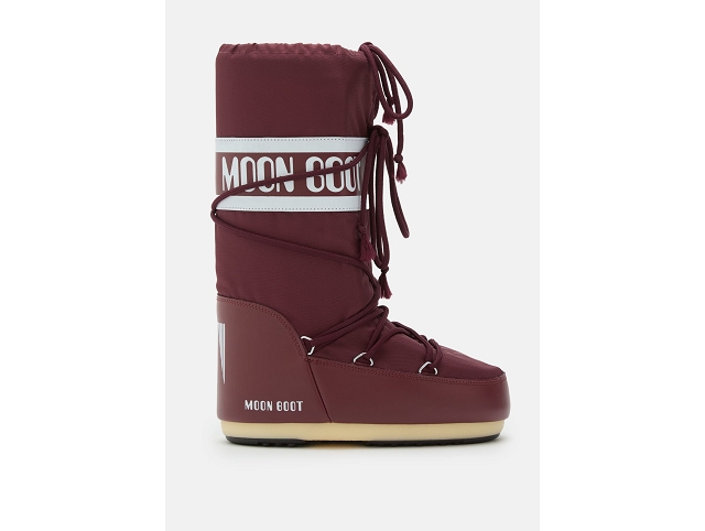 Moon boot famille moon boot icon nylon burgundy 