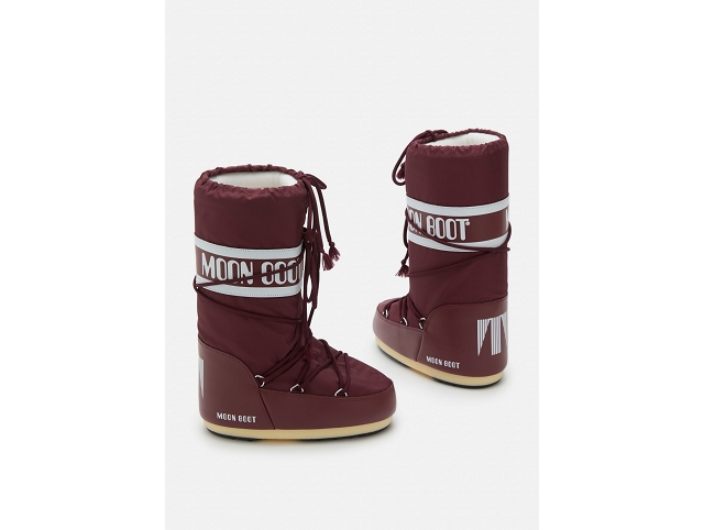 Moon boot famille moon boot icon nylon burgundy 9206801_4