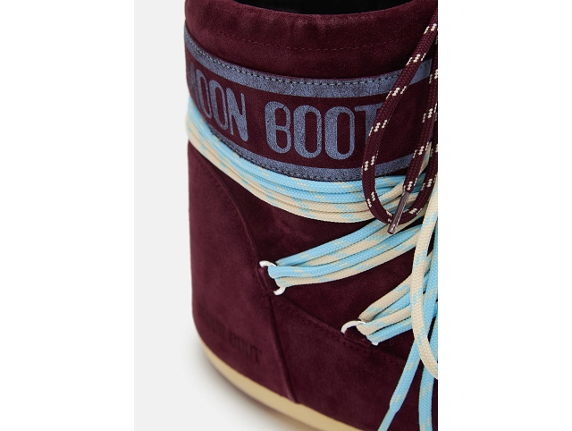 Moon boot famille moon boot icon low suede laces burgundy 9207301_4