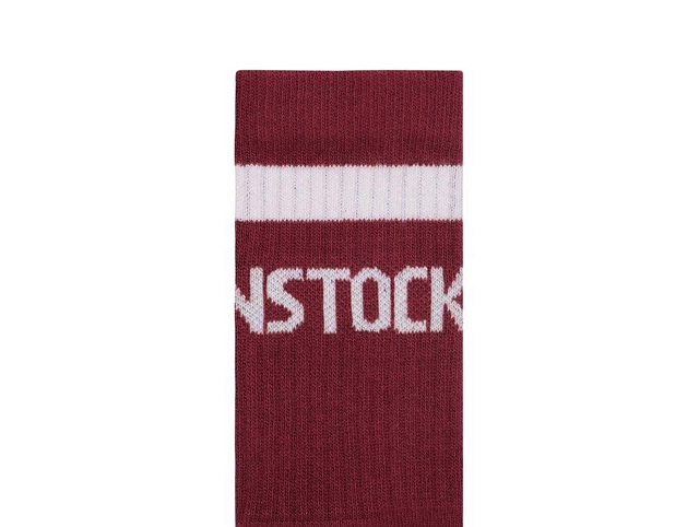 Birkenstock accessoires birkenstock chaussettes crew stripe zinfandel eggshell 9208901_2