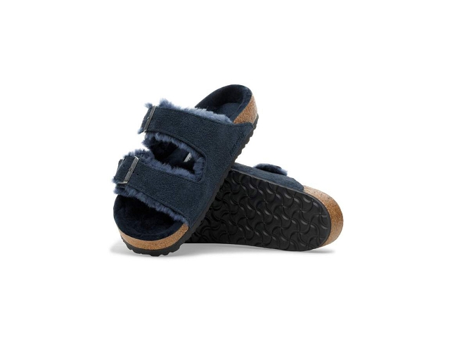 Birkenstock famille birkenstock arizona shearling new navy 9209201_4
