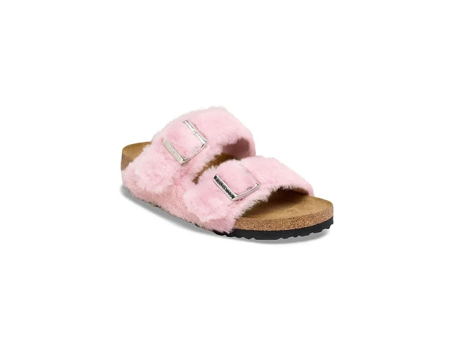 Birkenstock chaussures birkenstock shearling cover upper crystal rose 
