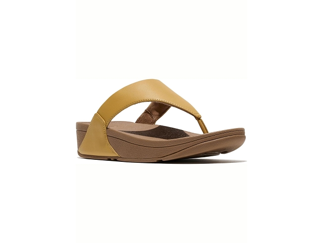 Fitflop chaussures fitflop lulu leather toepost turmeric 9214701_3