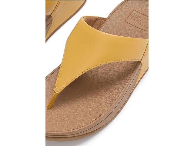 Fitflop chaussures fitflop lulu leather toepost turmeric 9214701_4
