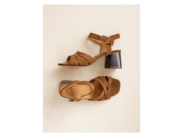 Bobbies chaussures bobbies esther camel cuir suede 9215301_2