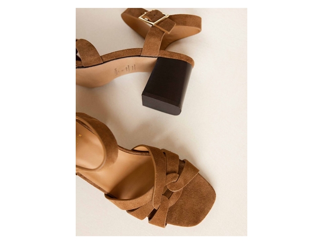Bobbies chaussures bobbies esther camel cuir suede 9215301_3