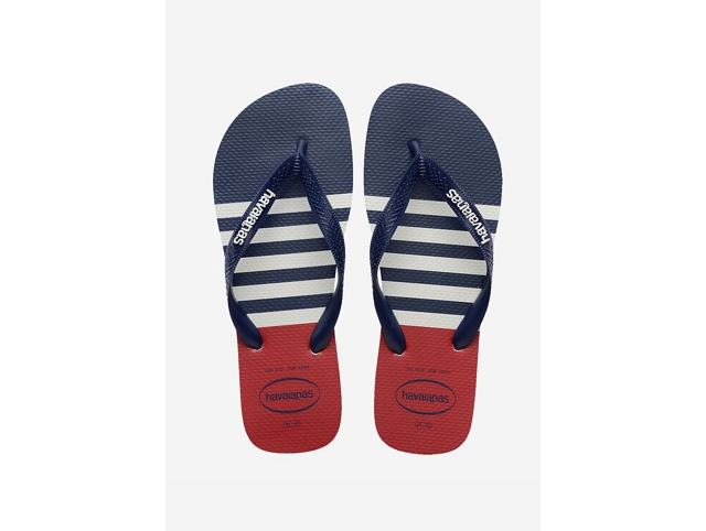 Havaianas chaussures havaianas top nautical white navy red 