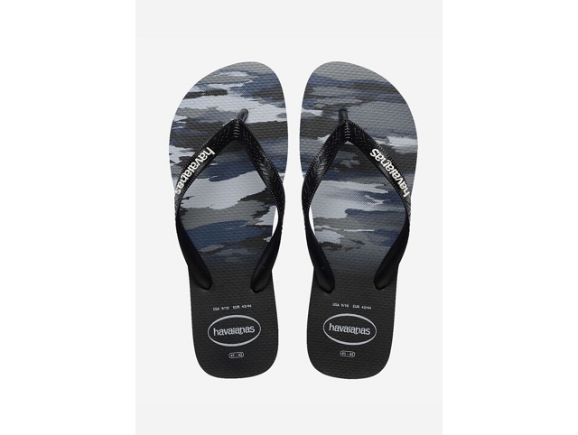 Havaianas chaussures havaianas top camu black black white 