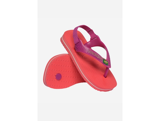 Havaianas chaussures havaianas baby brasil logo coral pink 9218301_4