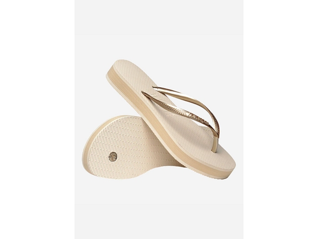 Havaianas chaussures havaianas slim flatform beige 9218901_4