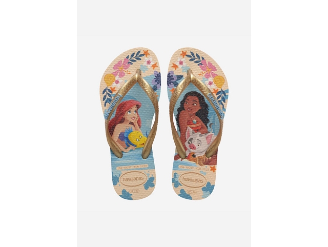 Havaianas chaussures havaianas enfant slim princess beige straw beige 