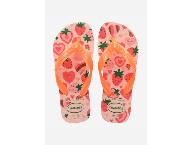 Havaianas chaussures havaianas kids flores rosa confete 