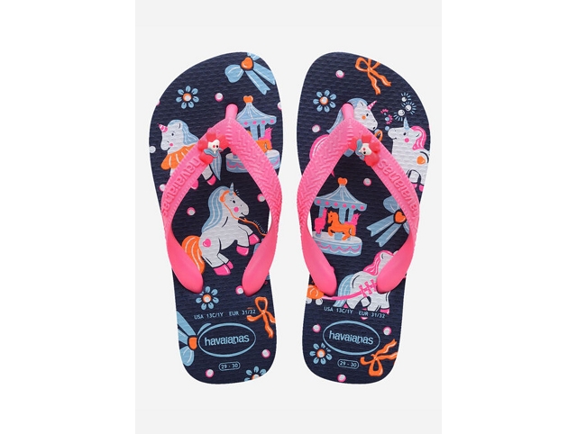 Havaianas chaussures havaianas kids fantasy navy blue pink 