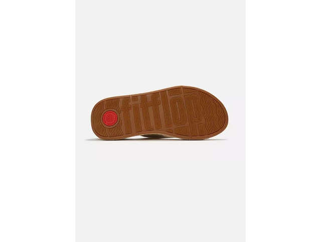 Fitflop chaussures fitflop f mode espadrille shimmersuede toe post platino 9226101_4