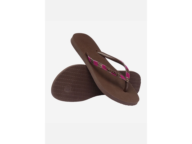 Havaianas chaussures havaianas slim glow dark brown 9227101_4