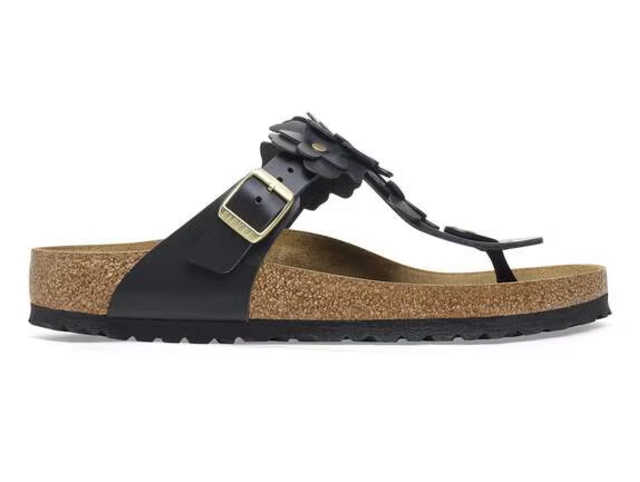 Birkenstock chaussures birkenstock gizeh flower black 9228001_3