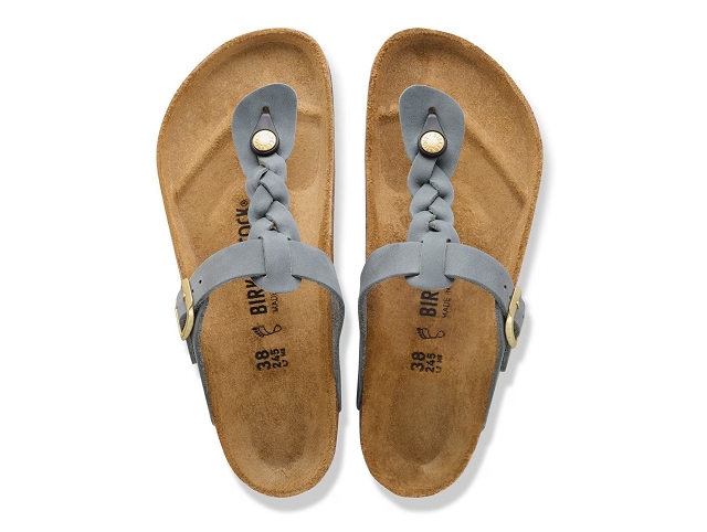 Birkenstock chaussures birkenstock gizeh braided basalt gray 9230201_2