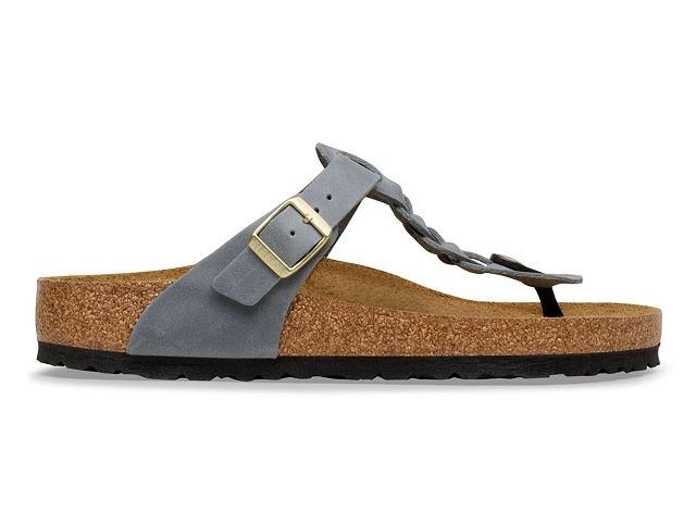 Birkenstock chaussures birkenstock gizeh braided basalt gray 9230201_3