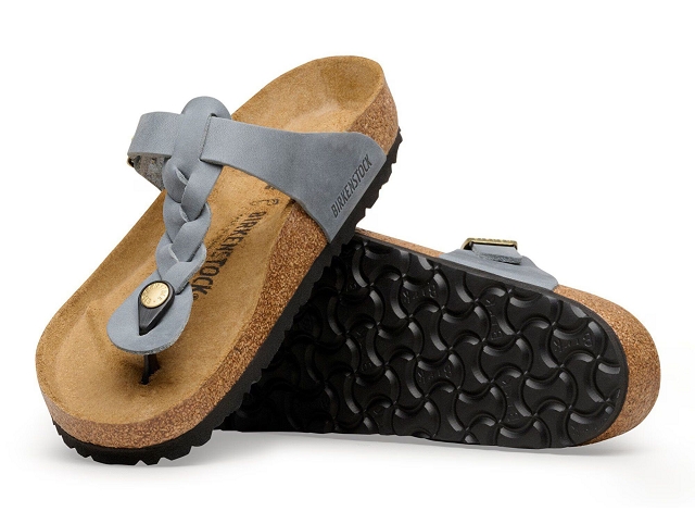 Birkenstock chaussures birkenstock gizeh braided basalt gray 9230201_4