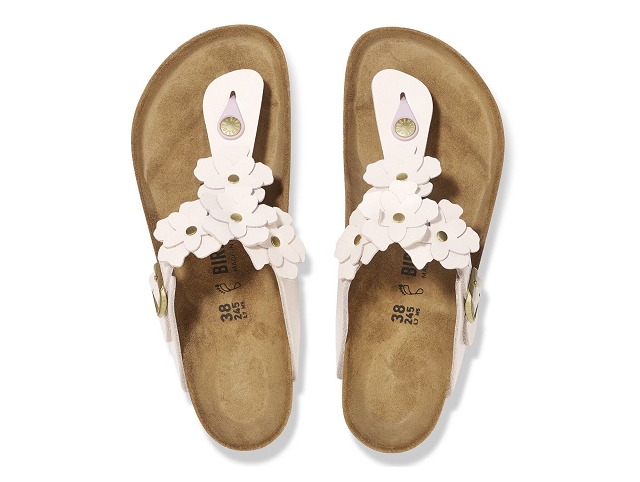 Birkenstock chaussures birkenstock gizeh flowers light rose 9230601_2