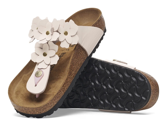 Birkenstock chaussures birkenstock gizeh flowers light rose 9230601_4