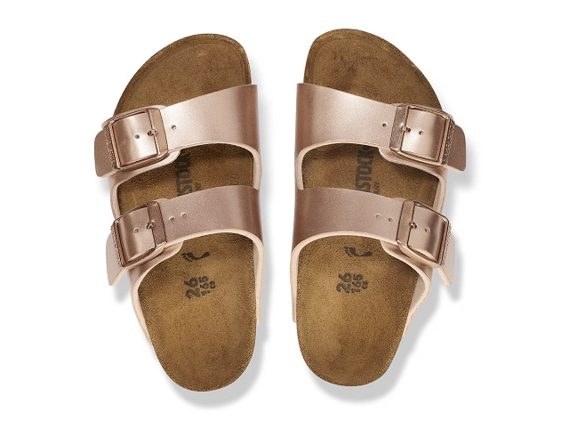 Birkenstock chaussures birkenstock kids arizona electric metallic copper 9231601_2