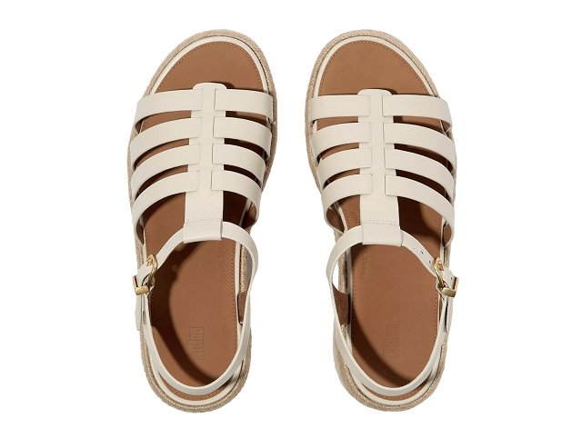Fitflop chaussures fitflop espadrille leather paris beige 9231801_2