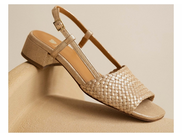 Bobbies chaussures bobbies vanda champagne irise 