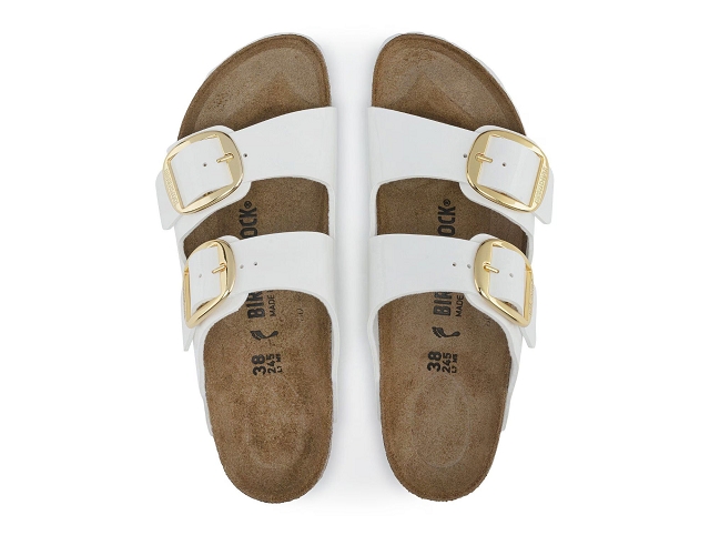 Birkenstock chaussures birkenstock arizona big bucklze patent white 9233201_2