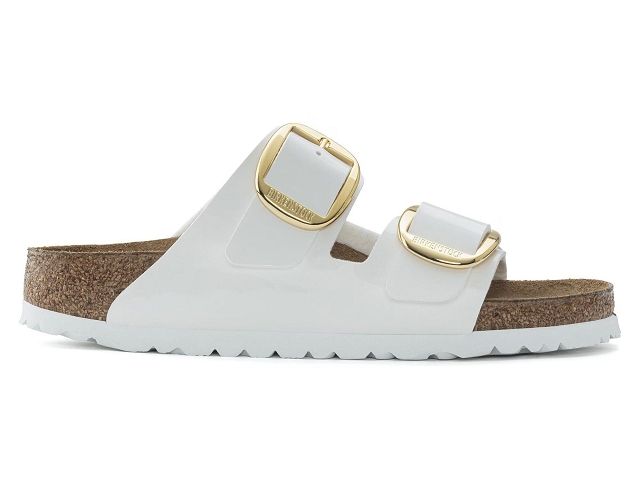 Birkenstock chaussures birkenstock arizona big bucklze patent white 9233201_3