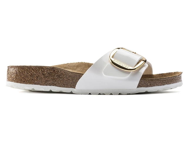 Birkenstock chaussures birkenstock madrid big bucklze patent white 9233301_3