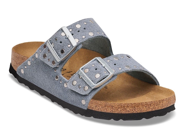 Birkenstock chaussures birkeznstock arizona rivet stone blue 