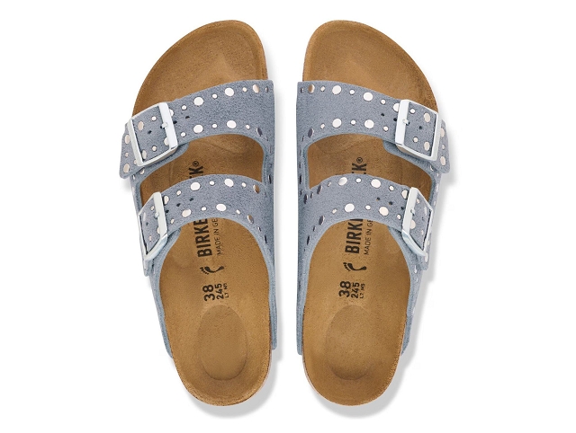 Birkenstock chaussures birkeznstock arizona rivet stone blue 9234201_2