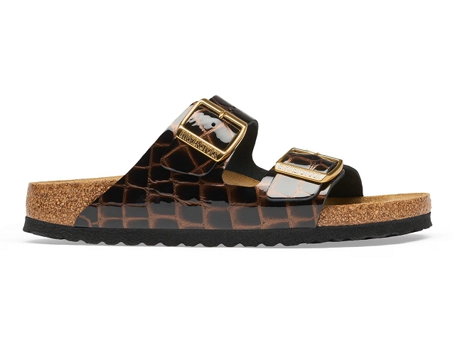 Birkenstock chaussures birkenstock arizona emboss animal black 9234701_3