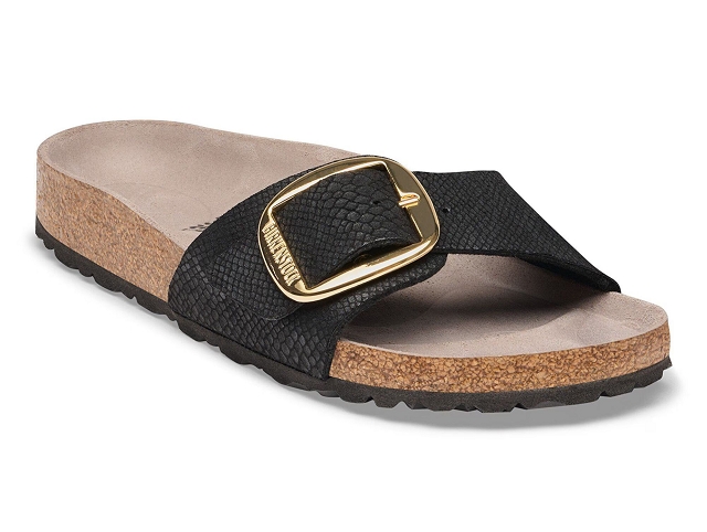 Birkenstock chaussures birkenstock madrid big buckle python black 