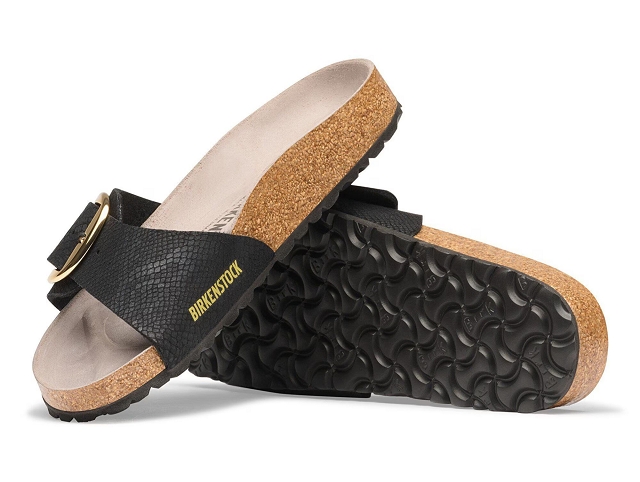 Birkenstock chaussures birkenstock madrid big buckle python black 9234901_4