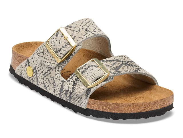 Birkenstock chaussures birkenstock arizona rivet logo snake oyster 
