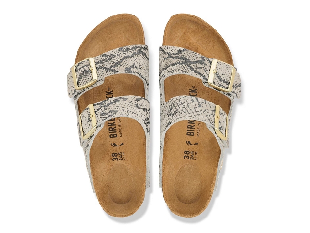 Birkenstock chaussures birkenstock arizona rivet logo snake oyster 9235101_2