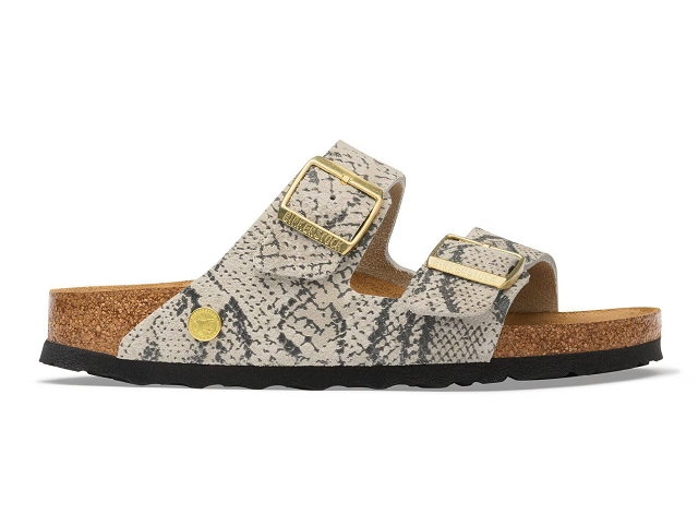 Birkenstock chaussures birkenstock arizona rivet logo snake oyster 9235101_3