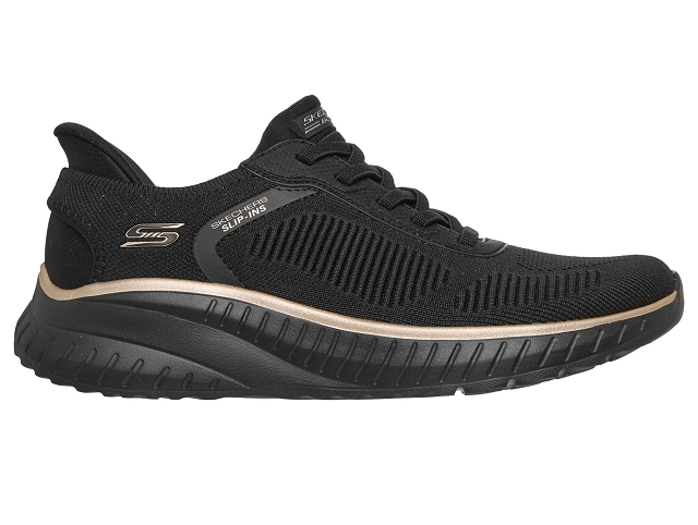 Skechers chaussures skechers boss squad chaos black rose gold 