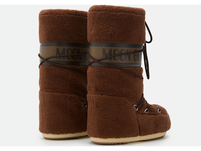 Moon boot chaussures moon boot icon fleece brun 9245601_2