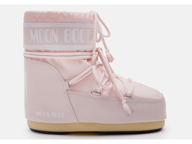 Moon boot chaussures moon boot icon low rose cendre nylon 
