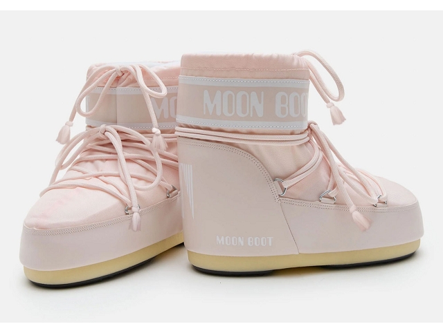 Moon boot chaussures moon boot icon low rose cendre nylon 9245701_3