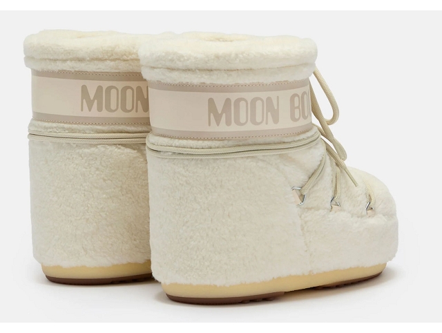 Moon boot chaussures moon boot icon low fleece beige givre 9246901_2
