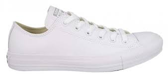 Nice Shoes Converse converse chuck taylor all star ox cuir mono blanc